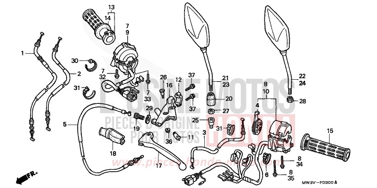COMMUTATEUR/CABLE de CB Seven Fifty CANDY GLORY RED-U (R101) 1998